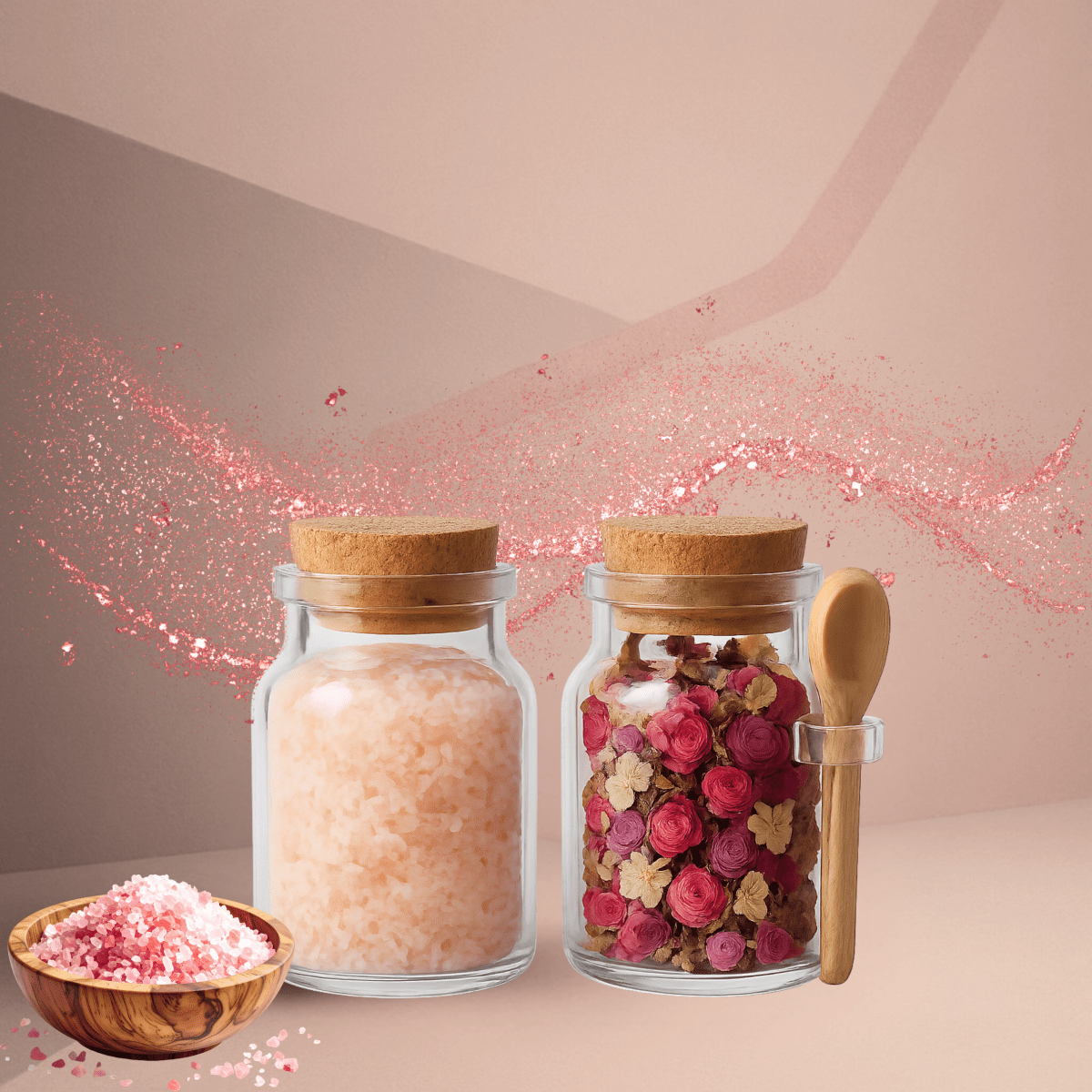 سكراب الورد وملح الهملايا للبشرة - Almas Product
